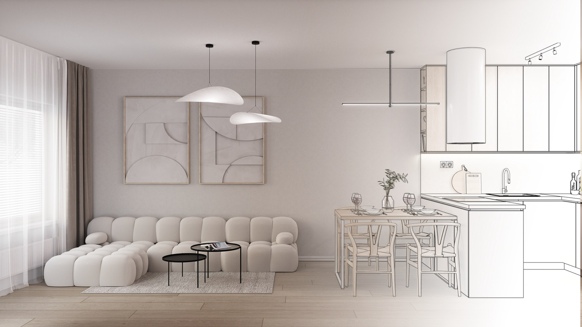 vizualizácia Šnirc studio